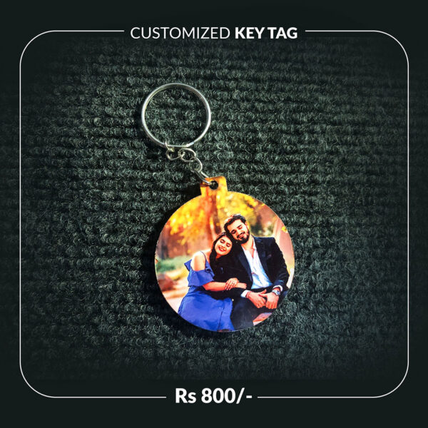 Personalized Couple key tag MDF Material sublimation Print