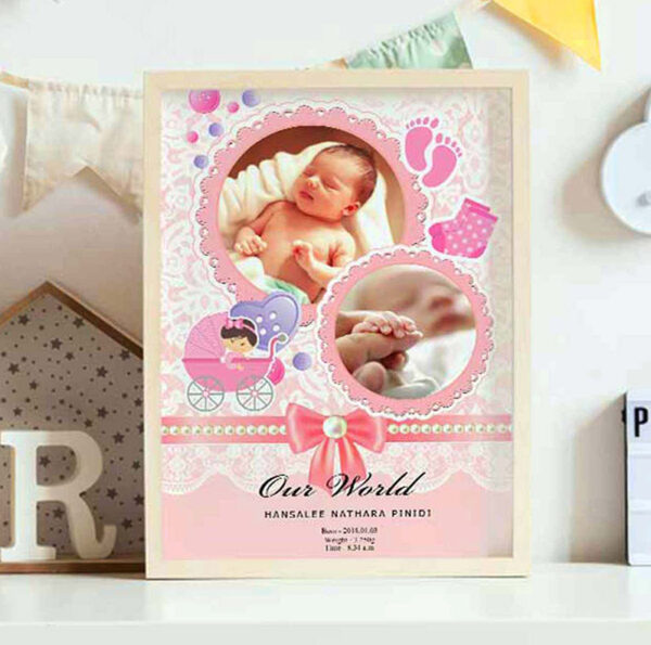 8×12 Personalized Baby Photo Collage