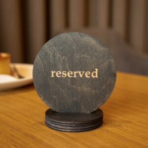 Reserved Sign For Restaurants