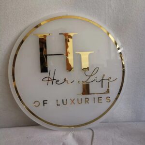 Light Name Board 24"x24"