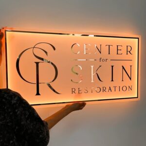 Acrylic Light Name Board 36"x 12"