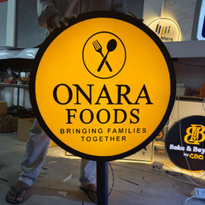 Round Shape Light Board 48x48 inches