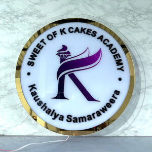 Light Name Board 35″x35″