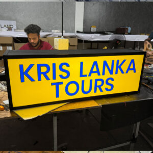 double sided plastic sign board 36″ x 12 “