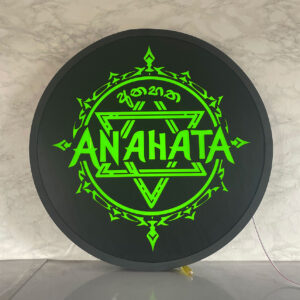 Round Shape Light board 30×30 inches one side sign board